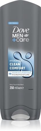 

DOVE Гель для душа Men+Care Clean Comfort TU прозрачный