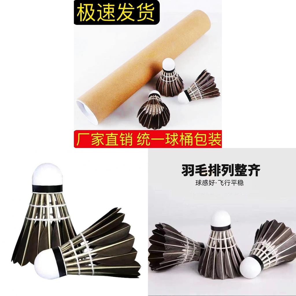 Black Feather Badminton Birdie With Foam Head For Training And Recreation
