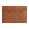 A4 PU Leather Zipper Pouch: Business Office File Bag & Stationery Folder