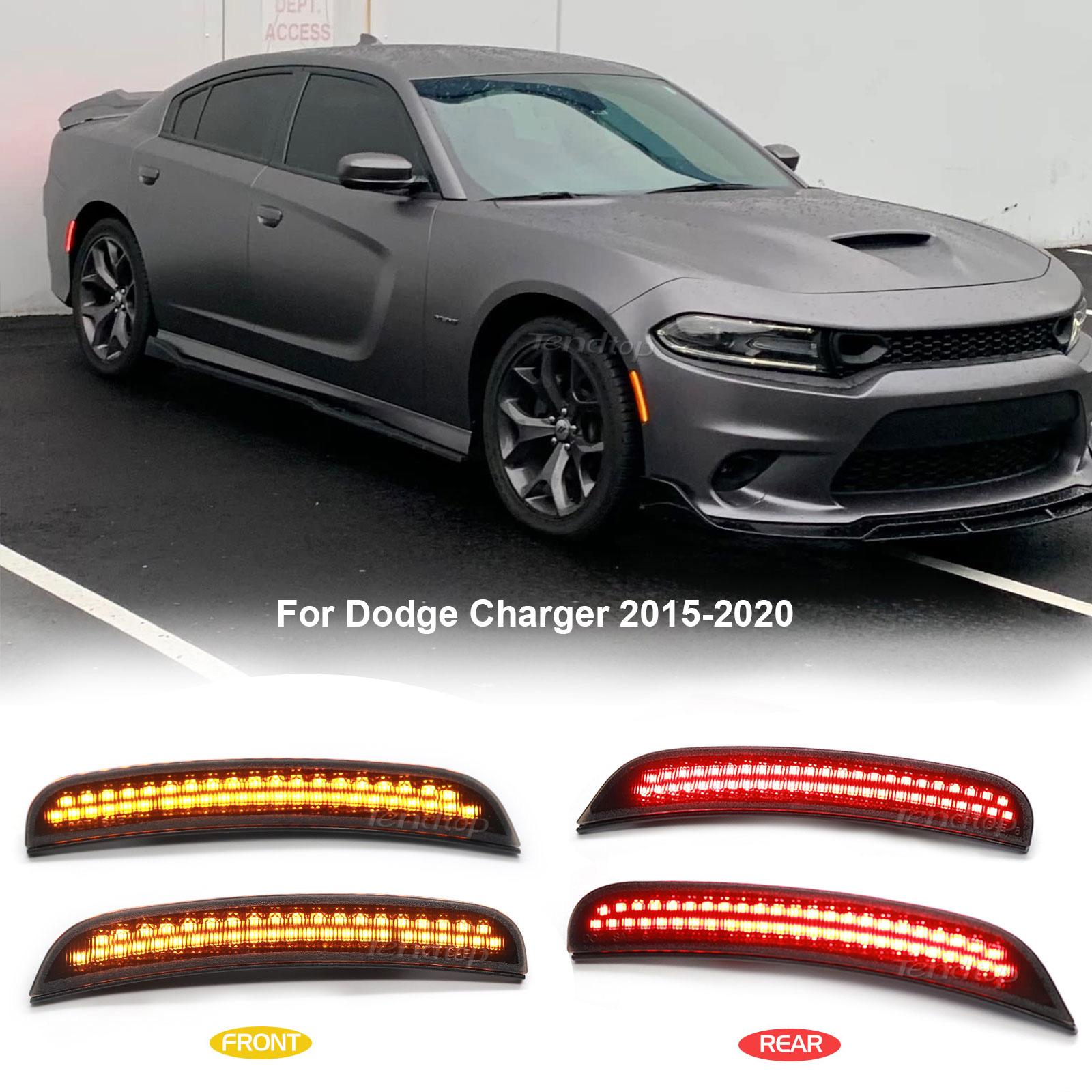 Dynamic Pink Green LED Turn Signal Lights for Dodge Charger Side Marker Animation Side Reflector Blinker Indicator Lamps-New LED