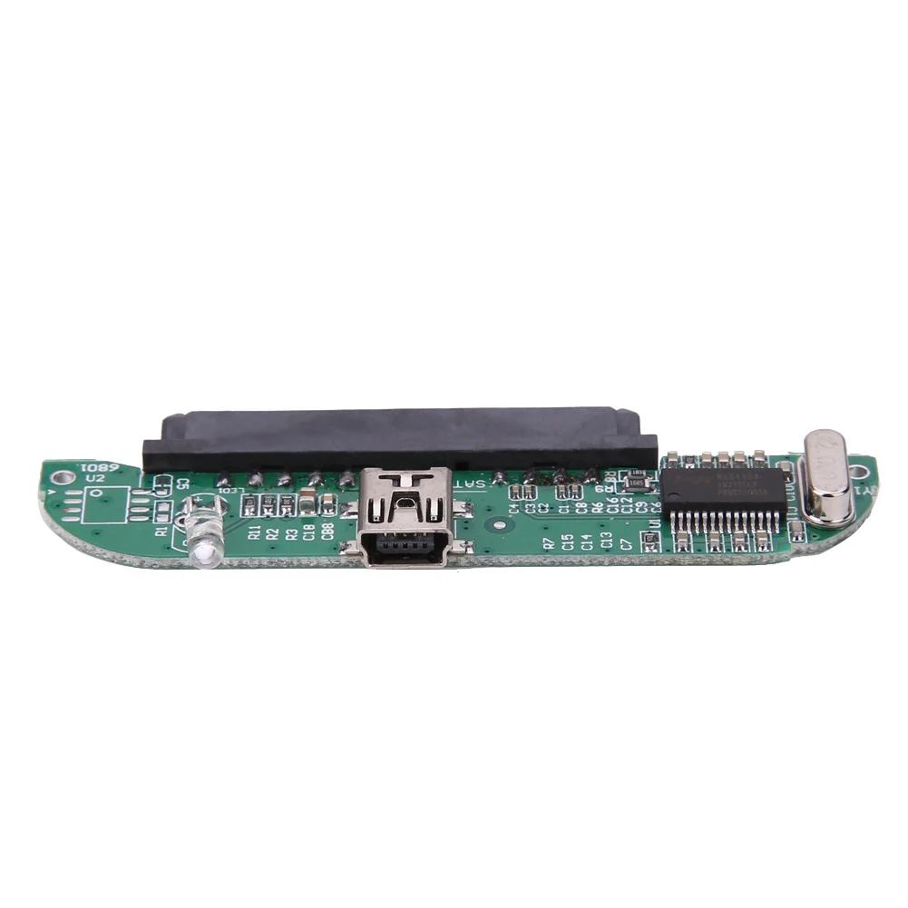 USB 2.0 to SATA 7+15Pin Hard Disk Adapter USB to SATA Female Converter for 2.5" HDD SSD Mechanical / Solid State Hard Disk Drive