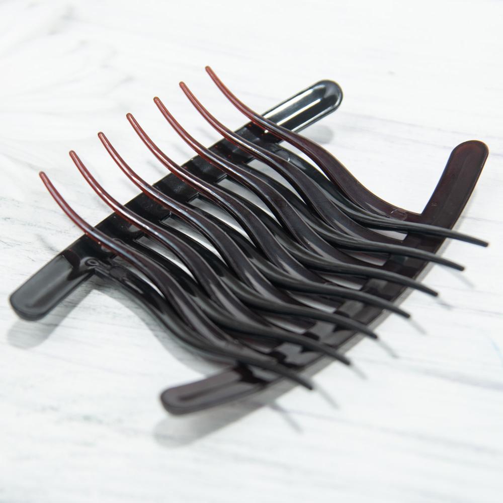 Simple Black Hair Comb Clip Volume Inserts Hair Comb Clip Hairpins Women Girls Hair Fork Hair Styling Tools Hair Accessories