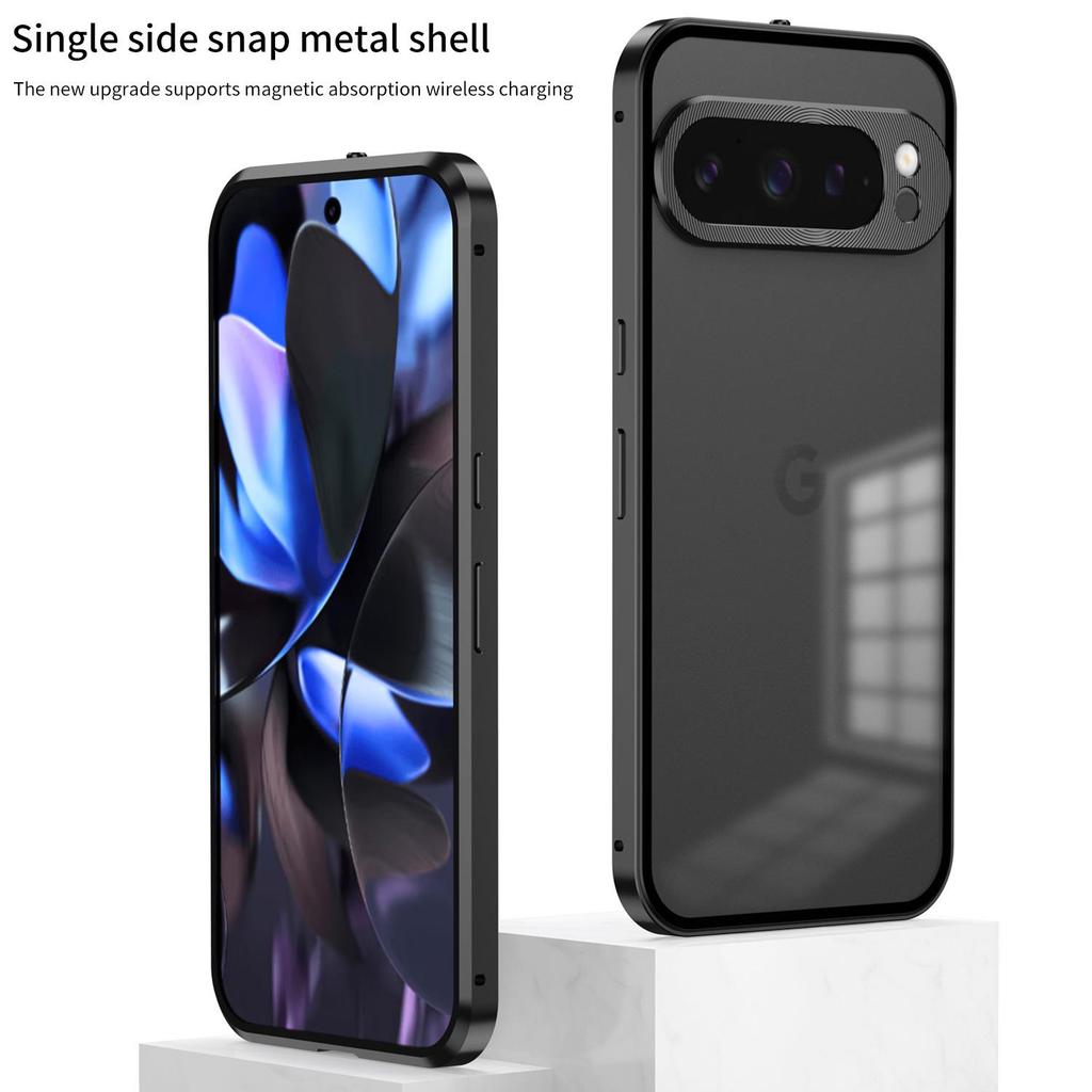 Google Pixel 10 Pro XL Magnetic Matte Metal Frame Snap-On Case