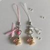 Acrylic Rabbit Keychain Delicate Flower Bowknot Keyring for Bags Backpacks