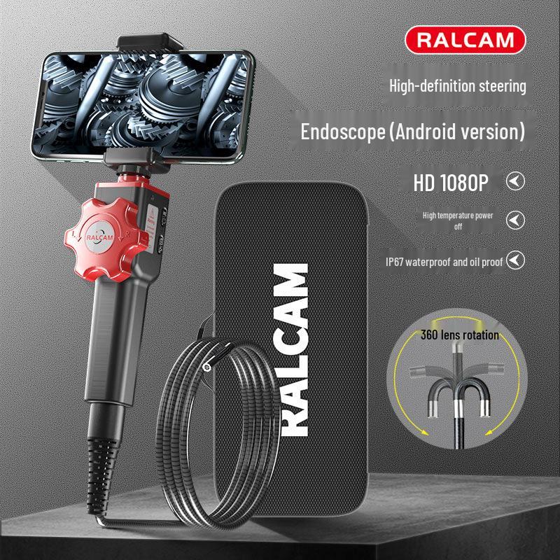 RuiKan RALCAM Průmyslový endoskop odolný vysokým teplotám pro detekci karbonových usazenin v automobilech pro telefony Android