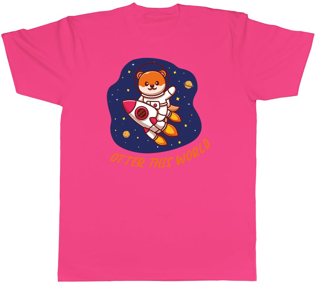 Funny Otter this World Unisexs TShirt Outter Space Galaxy Universe Tee Gift