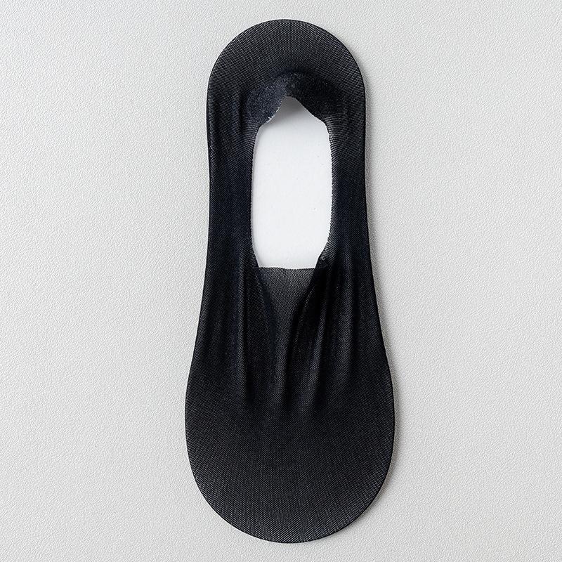 Women's Ultra-Thin Non-Slip Summer Boat Socks: Pure Cotton, Shallow, Heel-Secure, High Heel Compatible