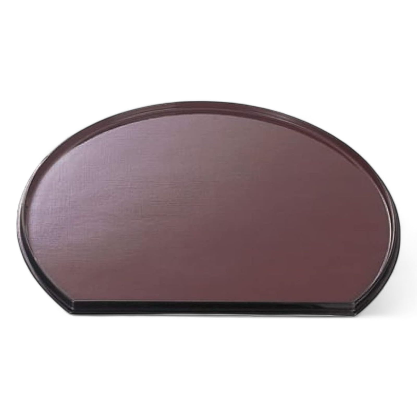 

FRP Tray in with Lacquerware Made in Dishwasher Safe J-kitchens Half-Moon (2 Shaku) Urumi/Black Red, 36cm, (Strong Resin), Japan,