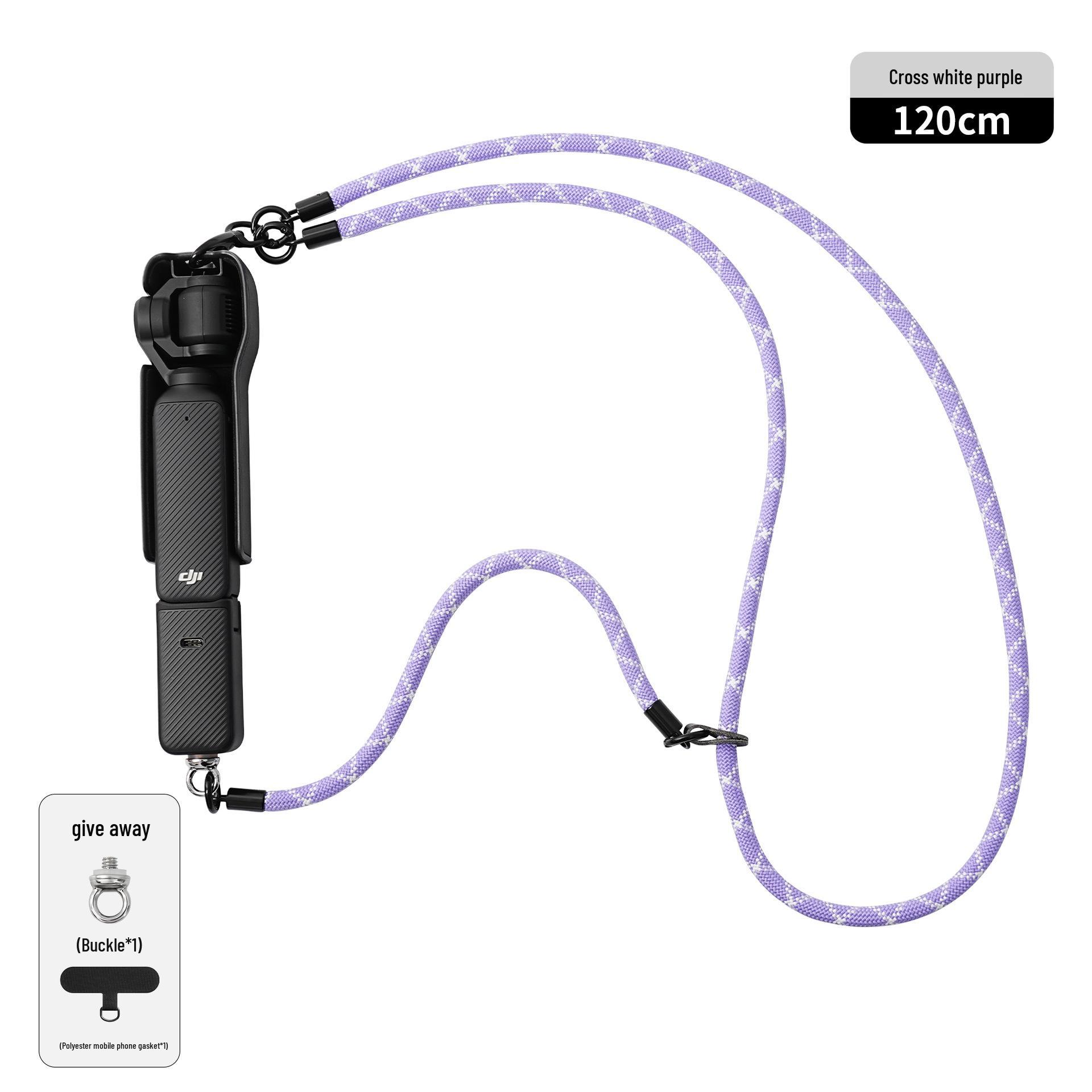 

DJI DaJiang Pocket3 Crossbody Multifunctional Phone Lanyard – Travel Outdoor Anti-Drop Braided Rope