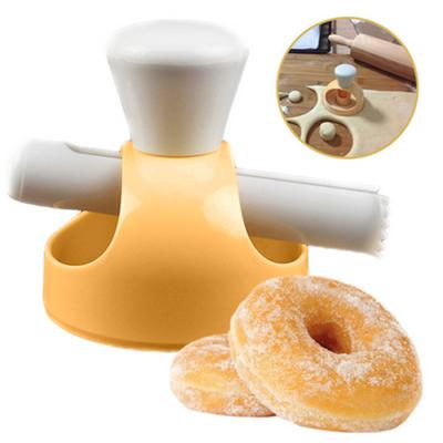 Hollow Cake Donut Mold Desserts Biscuits Cutter Plier with Dip Baking Supplies