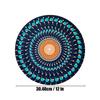Alfombrilla para Discos de Vinilo 12 pulgadas Antideslizante Fieltro Efecto Visual Almohadilla Ilusión Óptica Tocadiscos Slipmat para DJ Amantes de la Música Familia Amigos