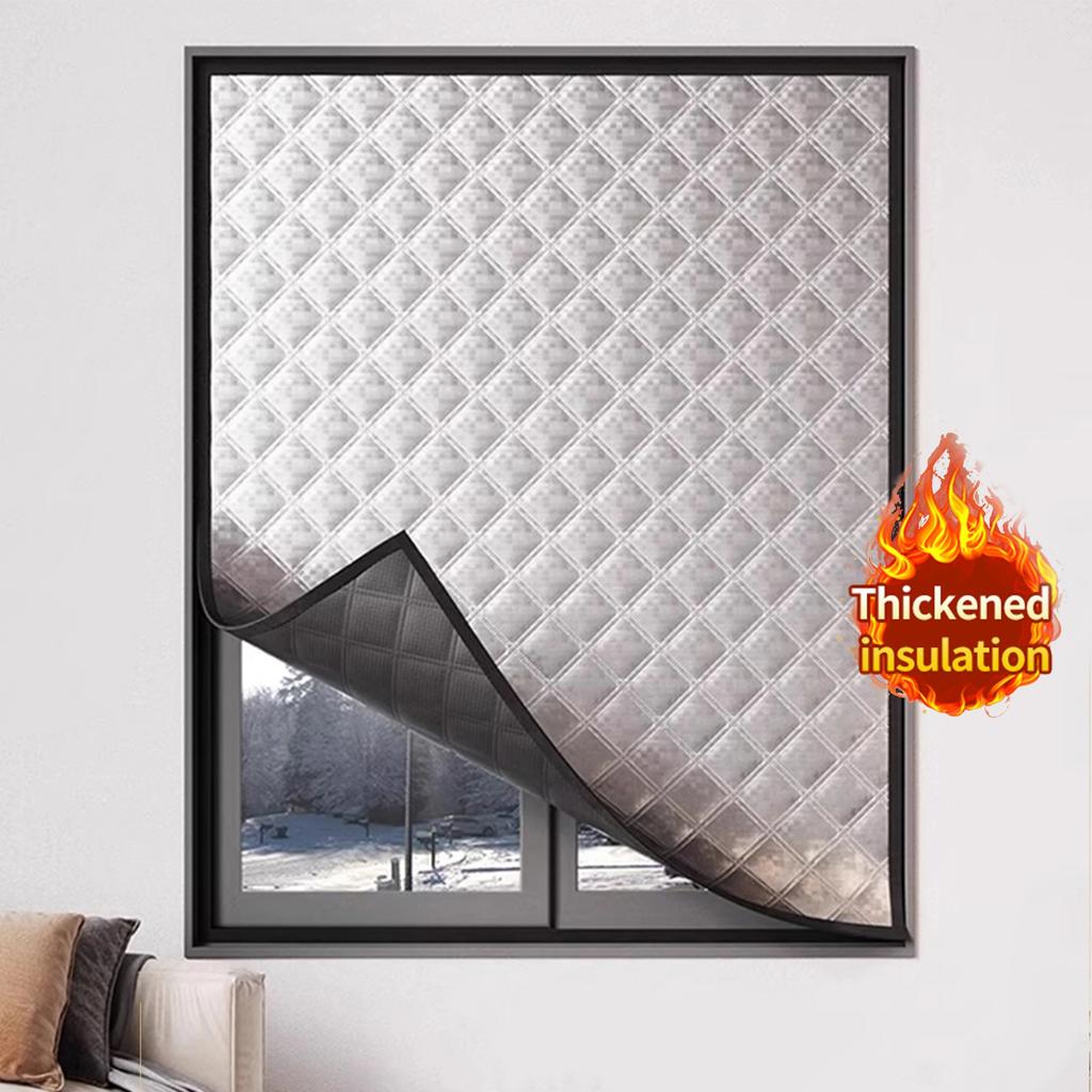 Novas Cortinas à Prova de Vento e Quentes, Inverno à Prova de Vento, Quarto, Película de Isolamento, Proteção contra Frio, Janelas de Tela Totalmente Seladas, Cortinas de Porta
