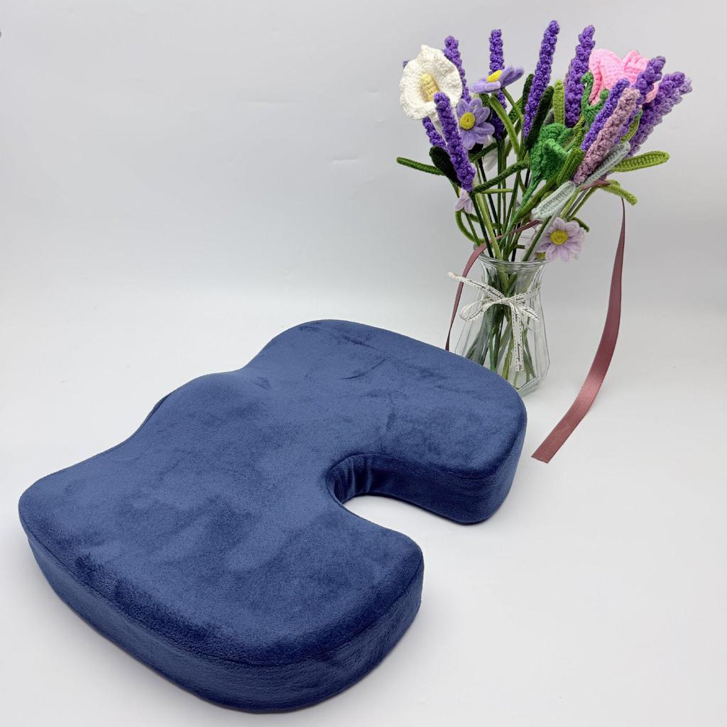 Memory Foam Gel Pressure Relief Seat Cushion with Logo Printing for Office and Car