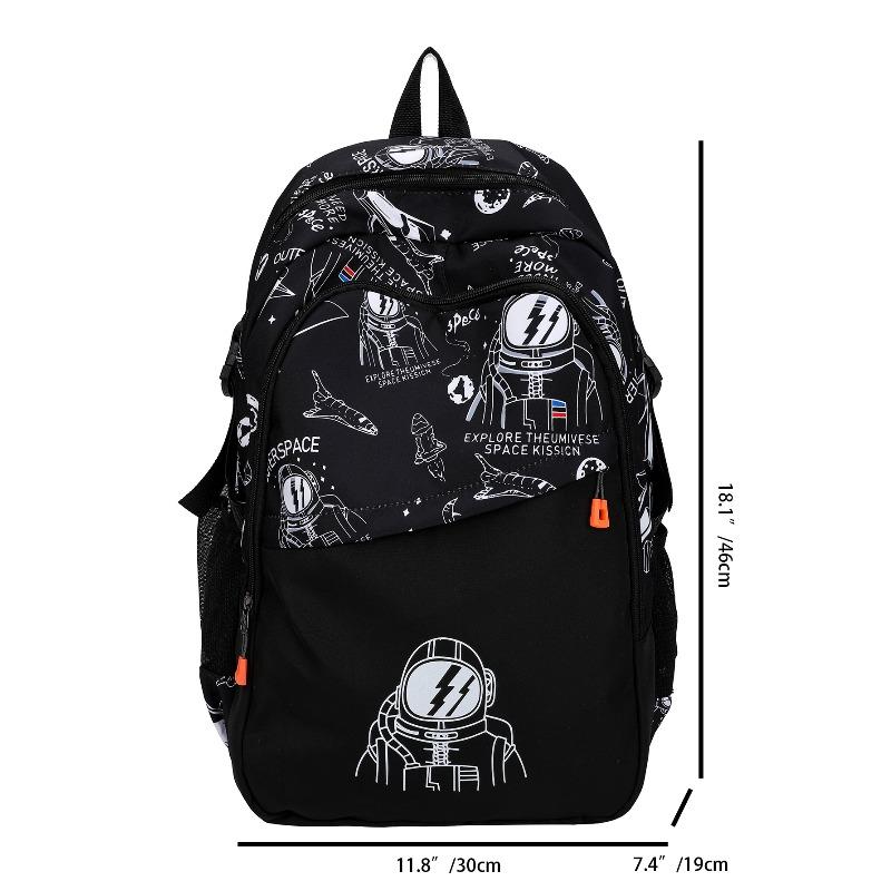 School bag junior high school high school student school bag male handsome backpack high value new backpack travel boys large capacity