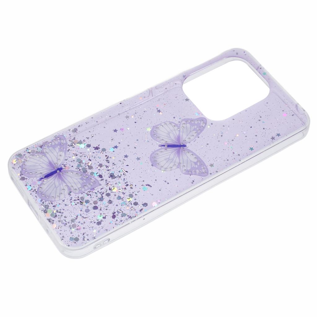 AW Series For Xiaomi Redmi 13 5G/13 4G Case Epoxy PVC Butterfly TPU Aesthetics Phone Cover