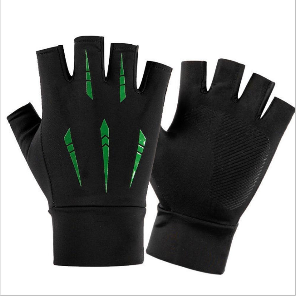 Anti-uv Ice Silk Fishing Gloves Highly Elastic Armguard 2024 Fitness Gloves  Cycling Driving