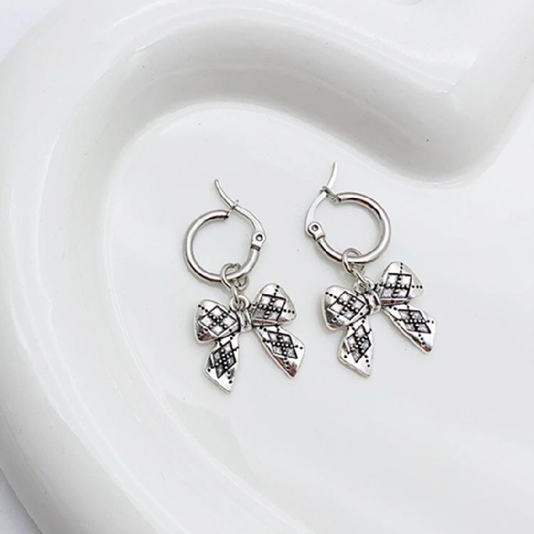 4Pairs Heart and Butterfly Earrings Stylish Drop Earrings Earwear for Women Girl