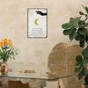 Vintage Himmlischer Mond Sterne Metallblechschild Wanddekoration 8x12 Zoll