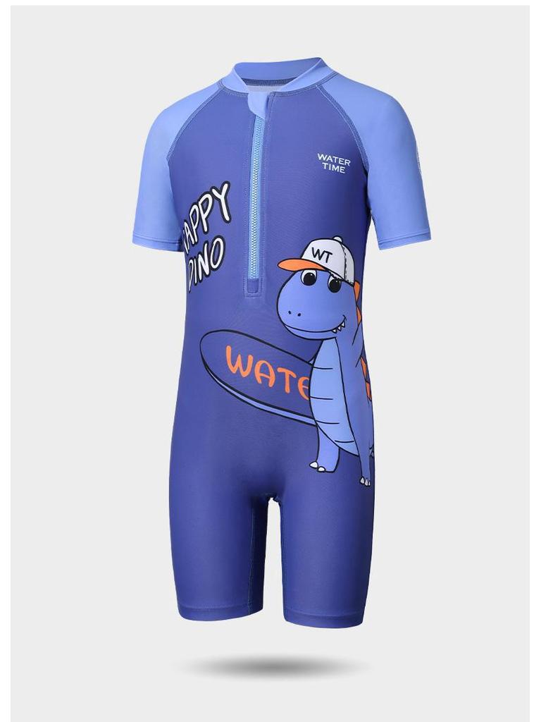 Kids' Hooded Dinosaur Swim Onesie for Boys