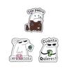 2-6pcs/set Cute Animal Enamel Pins Curious Monkey Golden Retriever Chubby Cat Crow Brooches Lapel Badge Jewelry Gifts For Friend