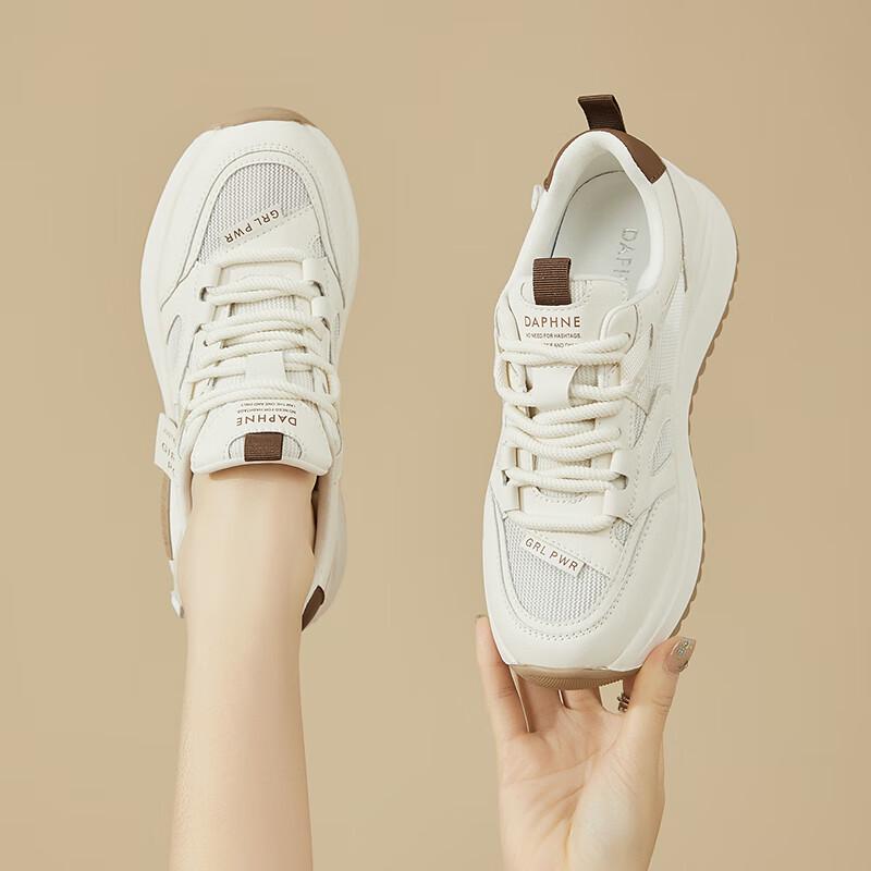 Daphne Women s Color-Block Mesh Chunky Sneakers 38