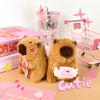 Cartoon Love Book Capybara Plush Doll Creative Cupid Arrow Kapibala Doll Bag Keychain Pendant