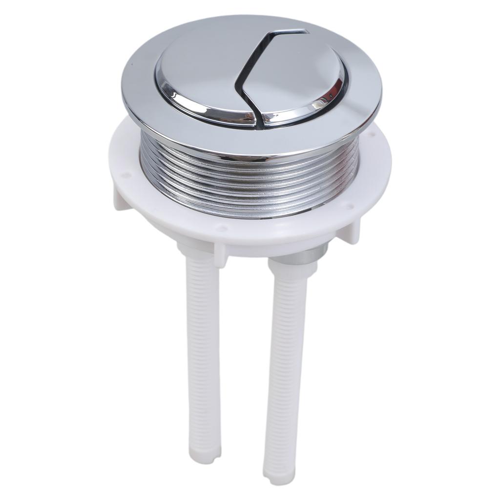 Round Toilet Tank Flush Button Adjustable Toilet Water Tank Button Double Push Flushing Button Toilet Accessories