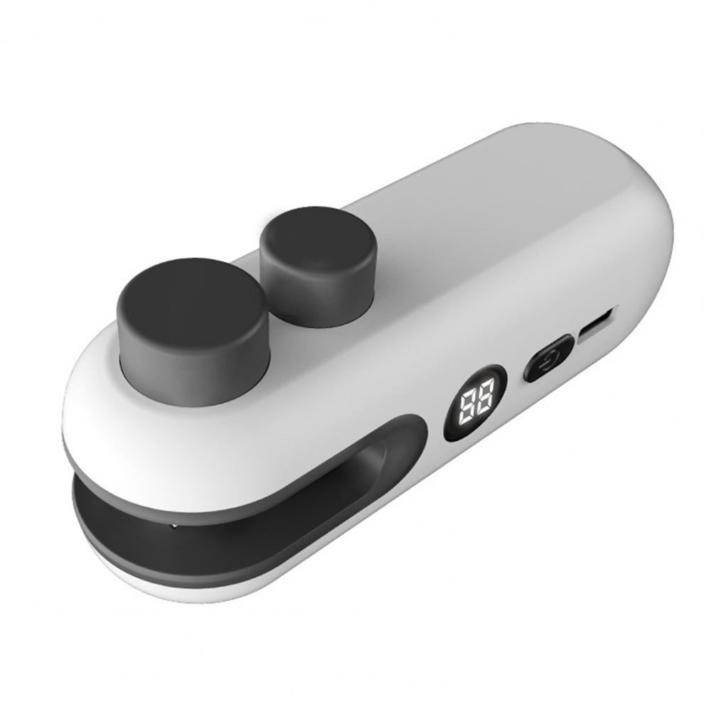 1/2Pcs Mini Bag Sealer with Cutter Power Display Screen 2 in 1 Portable Handheld Bag Sealer Snacks Chips Candy Rechargeable