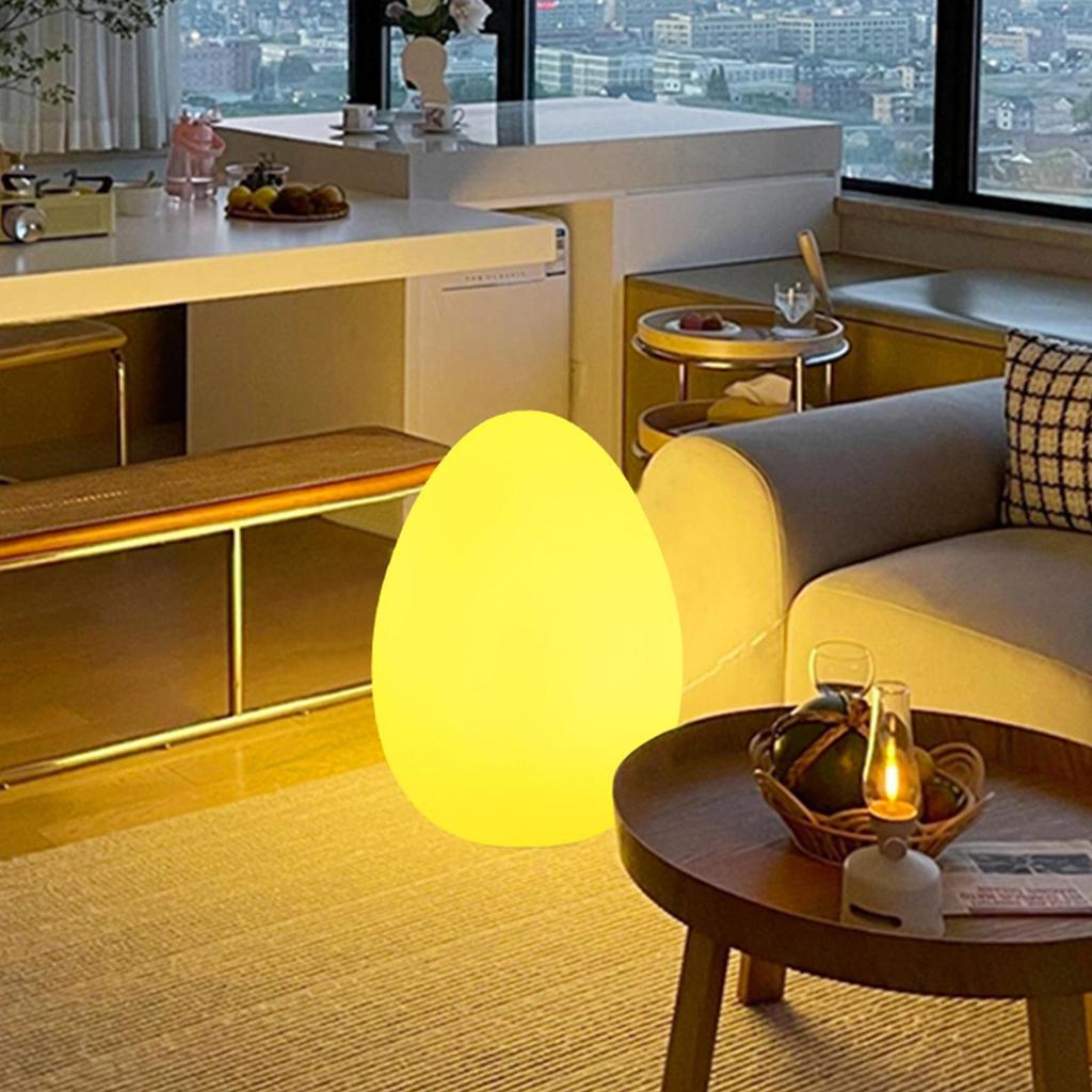 Nordic Egg-Shaped Table & Floor Lamp: Luxury Smart Lighting for Bedroom and Living Room