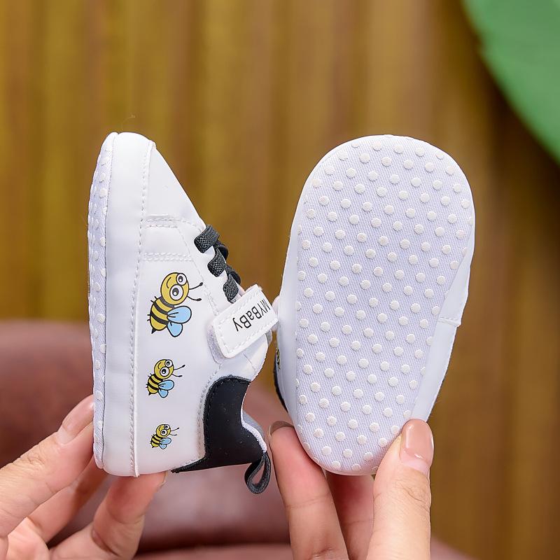 Miękkie buty sportowe dla niemowląt (0-12 miesięcy) - Białe Sneakersy do Chodzenia