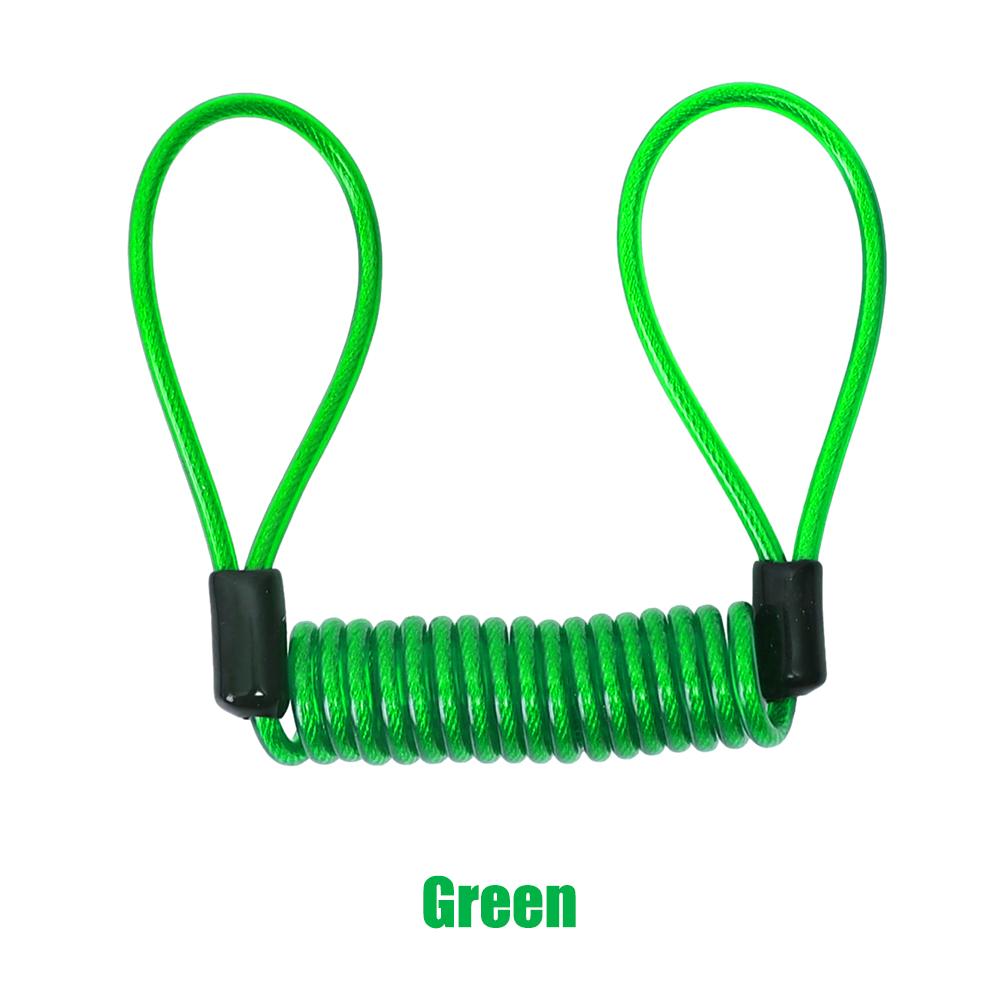 Anti-ladrão Segurança Bicicleta Scooter Cadeado Corda Segurança Motocicleta Cadeado Cabo Acessórios Motocicleta Alarme Disco Cadeado Lembrete Cordão