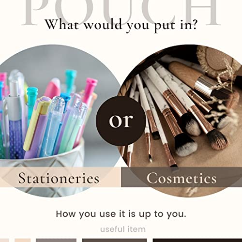 Sunstar Stationery Pencil Case, Delde Slim Pouch, Denim Blue, S1415891