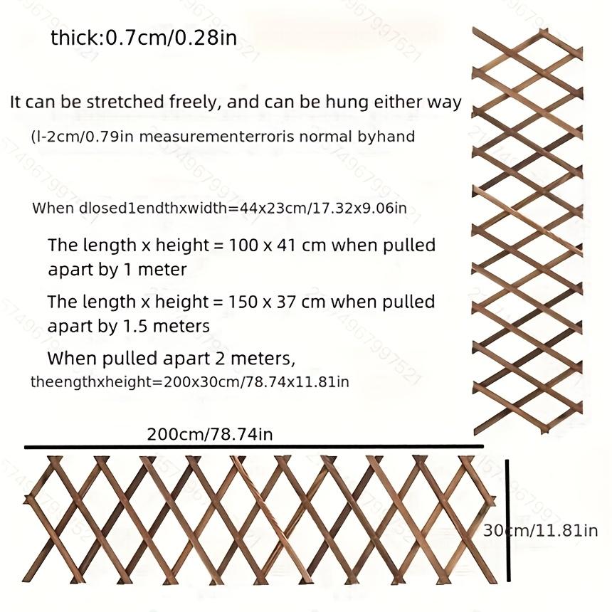 

Уличная деревянная шпалера | Устойчива к погодным условиям | Декоративный акцент для сада и дома | Универсальная опора для растений | Деревенский дизайн с натуральной отделкой 1pc