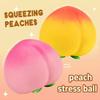 Peach Stress Ball Simulation Peach Release Ball Slowly Rebound Stress Relieving Toy Adults Kids Relieving Toy Home Decoration