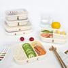 Student and Office Worker Bento: Microwave-Safe, Multi-Compartment Lunch Box with Fresh-Keeping Four Compartments.