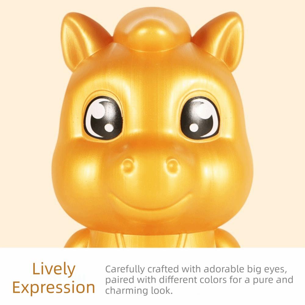 Verdickte Tierkreis Pferd Münzglas Glücksmünzen Spardose Cartoon Sparschwein Neujahrsfeier