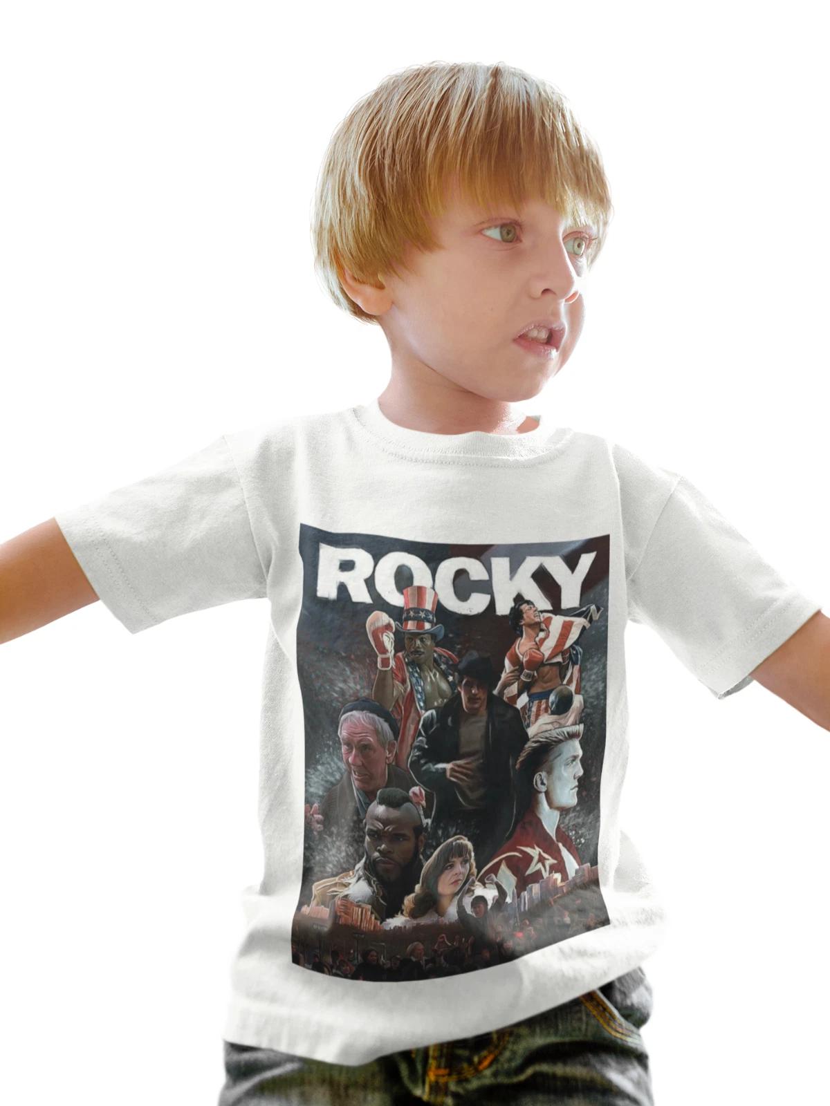 rocky 4 90s film movie kids girls boys funny birthday gift kids boys T-Shirt 2 100
