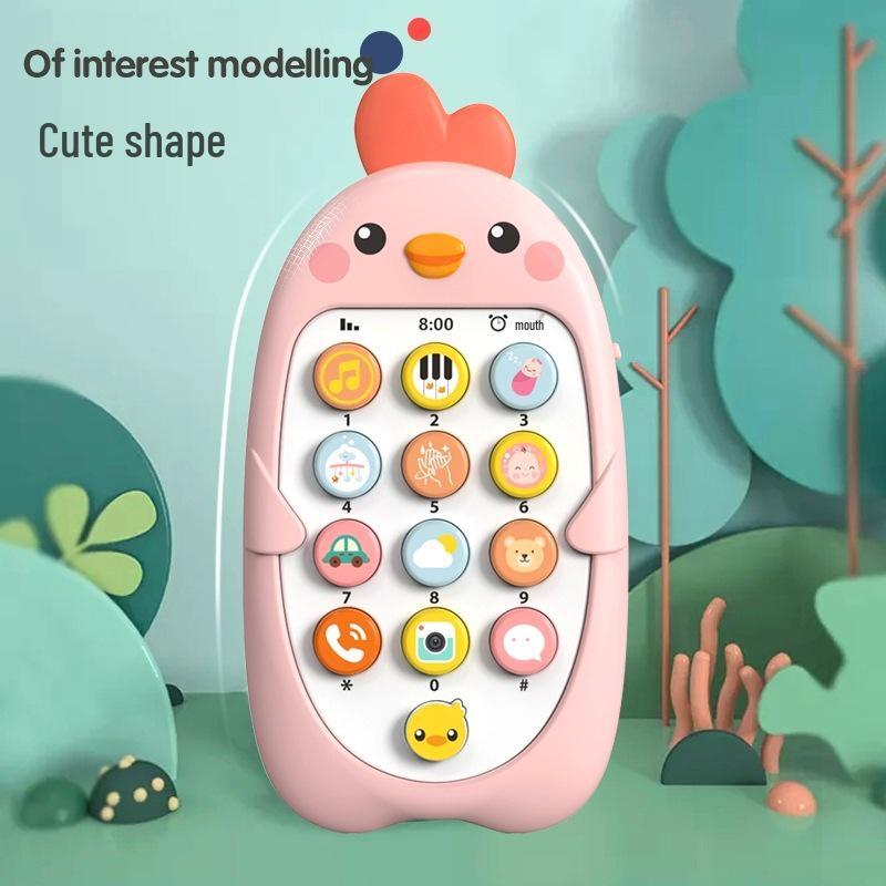 Baby's 2025 Model Toy Phone: Safe, Bite-Friendly, Educational Sound & Music Simulation for Toddlers