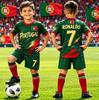2026 Maglia da Calcio per Tifosi Portoghesi a Manica Corta T-shirt per Ragazzi/Ragazze Maglietta Sportiva Tuta da Allenamento T-shirt