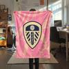 1pz Coperta in Flanella con Fantasia Leeds United Adatta a Tutte le Stagioni per Arredamento Casa Calore e Comfort Regali Regalo Festivo