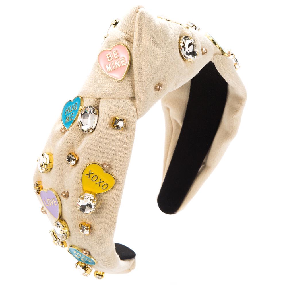 High-Quality Valentine's Day Skull & Love Letter Headband