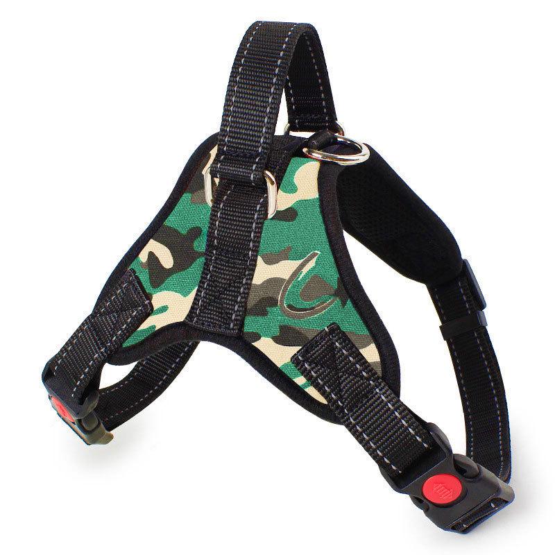 Pet Dog Harness - Adjustable Walking and Traction Rope with Supportive Chest Strap