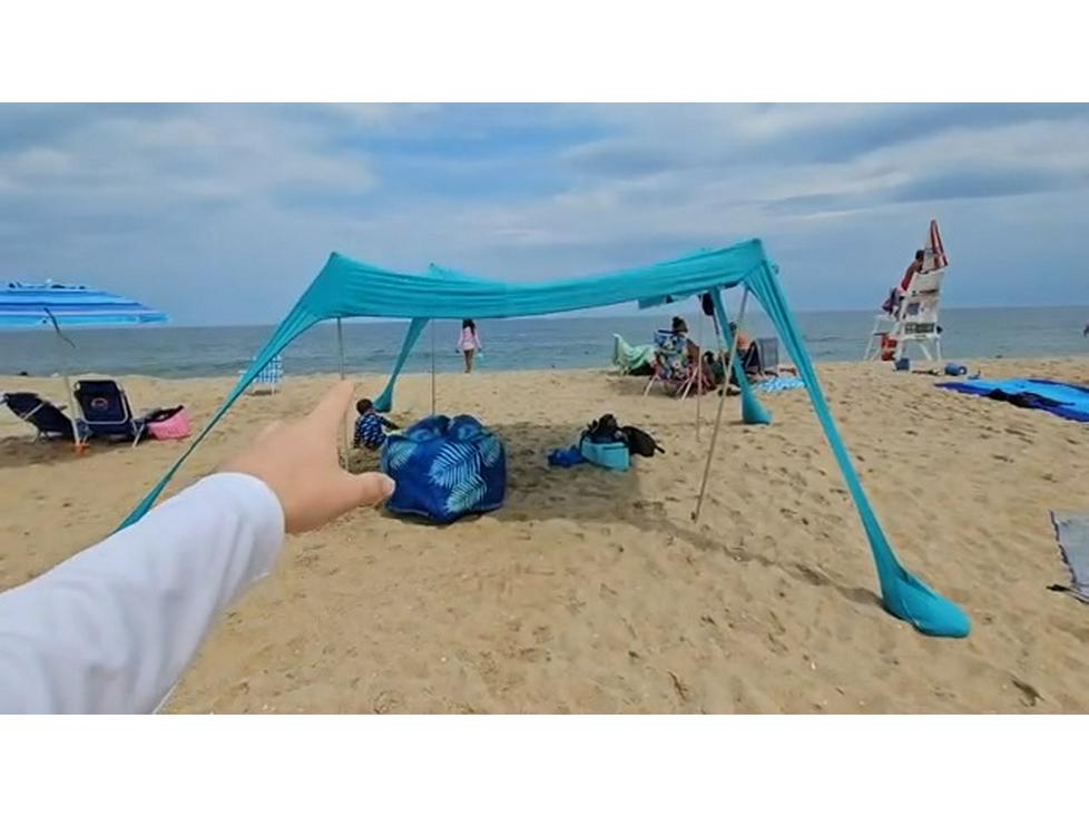 Cort de plajă Copertină portabilă pentru camping și protecție solară