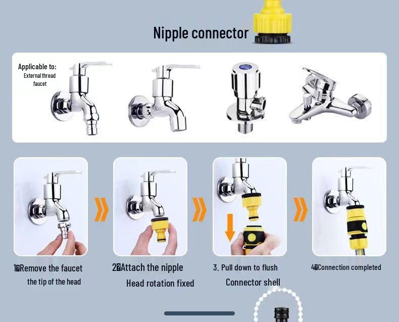 Garden Hose Cart Reel & Storage Rack Set for Household & Car Wash Use