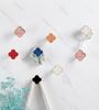 Handles Drawer Cabinet Furniture Kitchen Handles for Cabinet Knob Door Drawer Furniture Kitchen Knob Four-Leaf Clover Diamond
