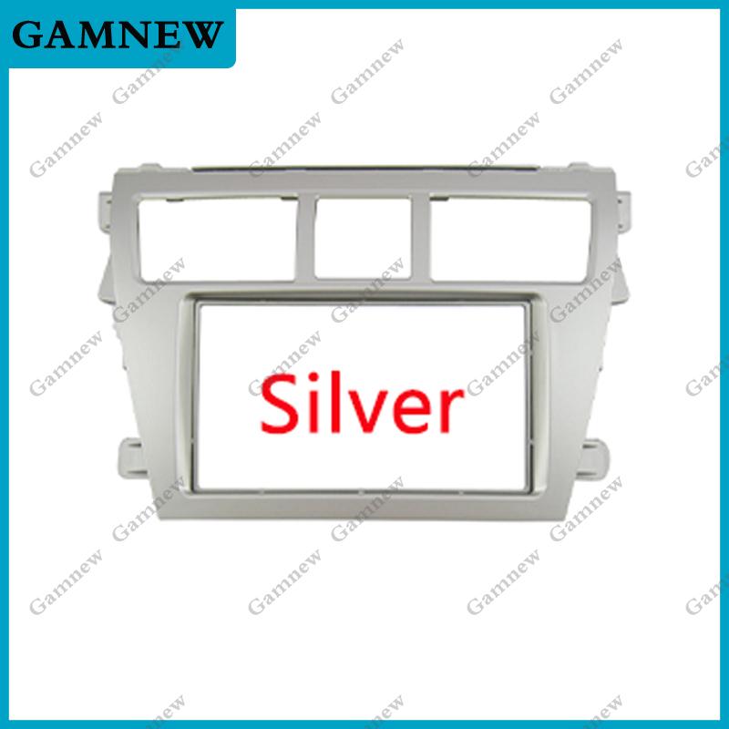 7 Inch Car Frame Fascia Adapter Android Radio Dash Fitting Panel Kit For Toyota Vios Belta Yaris Sedan 2006-2012