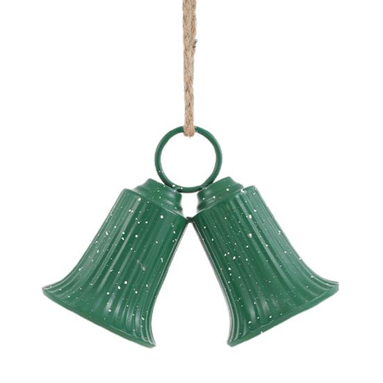 Christmas Bell Decoration Vintage Metal Jingle Bells Christmas Tree Hanging Ornaments for Door Wall Window Indoor Outdoor Decor