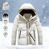 2025 Men's Winter White Duck Down Hooded Jacket - Thick, Windproof, Waterproof, Warm Outdoor Coat