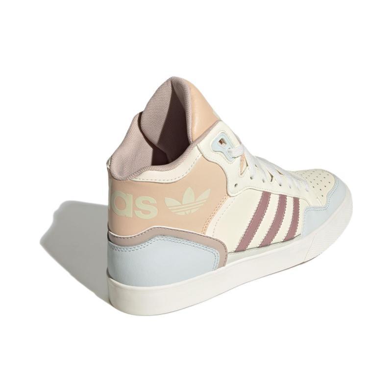 Adidas Originals EXTABALL Coverage Wear-Resistant Mid-Top Skateboard Shoes Women's White Sneakers ID6073