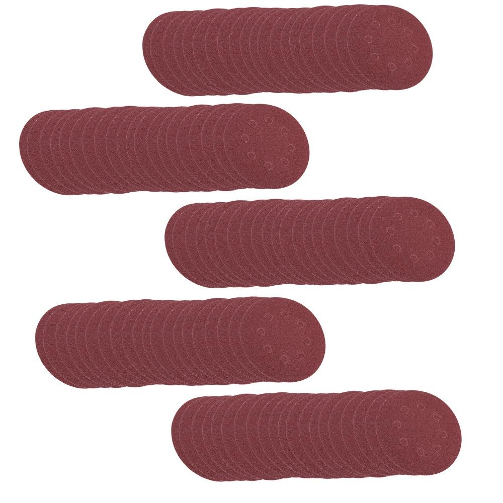 100pcs 8 Holes Dust Extraction Polishing Sandpaper Discs Sandpaper Sheet  Automotive Finishing